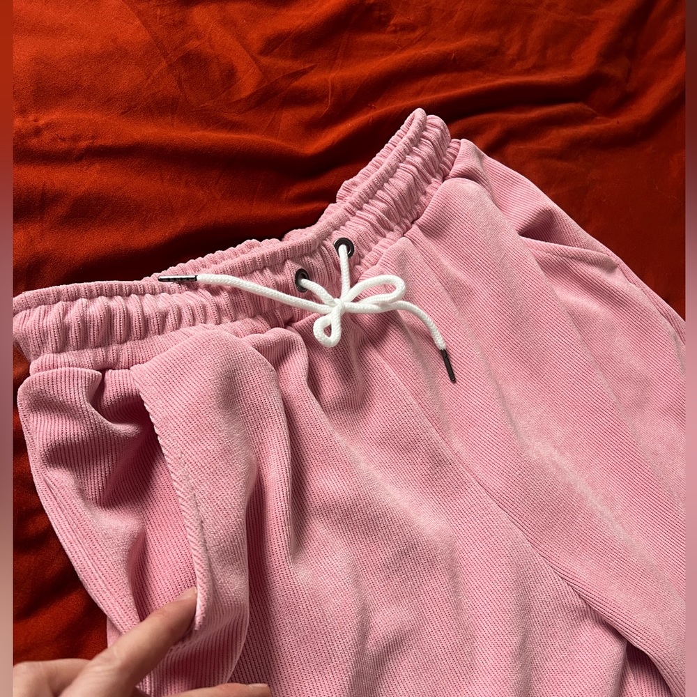 Pink Corduroy Shorts